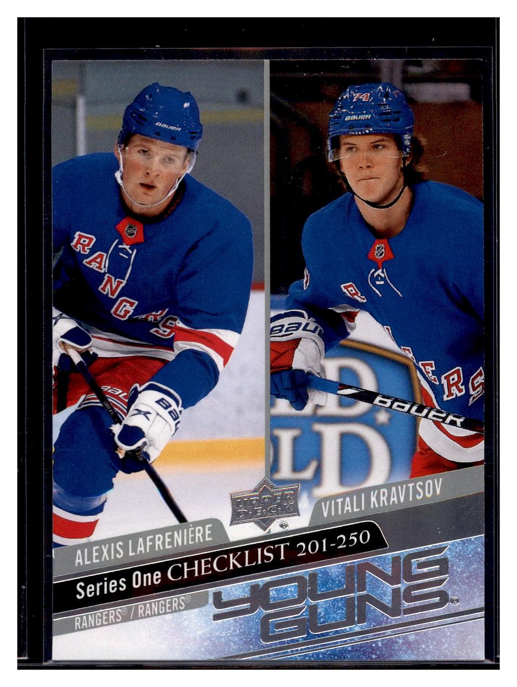 2020-21 Upper Deck #250 Young Guns Checklist (Lafreniere/Kravtsov)