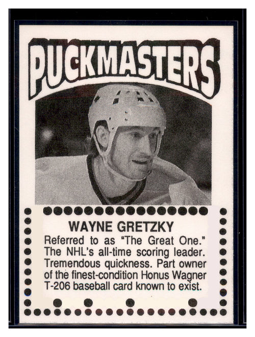 1991 Puckmasters (unlicensed) #NNO Wayne Gretzky
