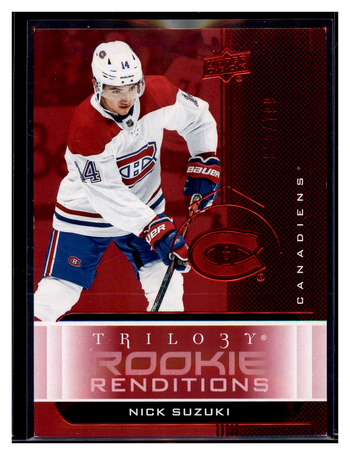 2019-20 Upper Deck Trilogy #RR-40 Nick Suzuki Rookie Renditions