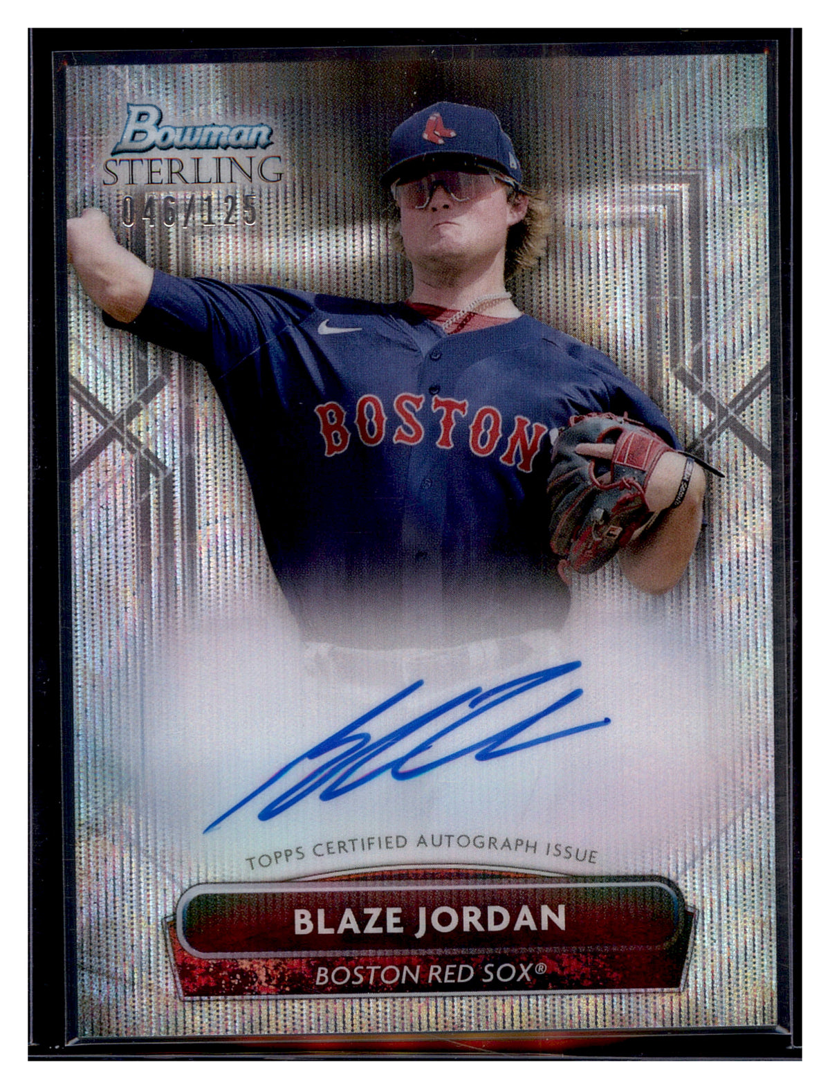 2022 Bowman Sterling #PA-BJ Blaze Jordan Autographs #/125