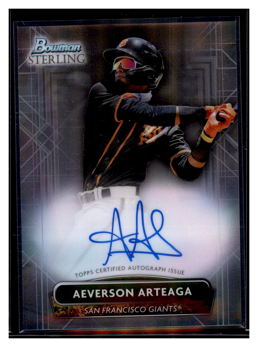 2022 Bowman Sterling #PA-AA Aeverson Arteaga Prospect Autographs